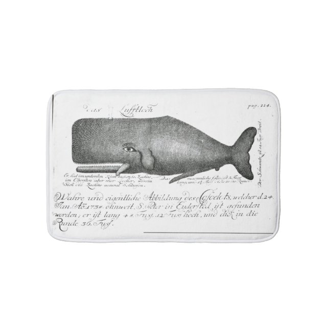 Vintager Hipster Badematte (Vorderseite)