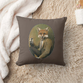 Vintager Hipster Fox-Wirlkissen Kissen