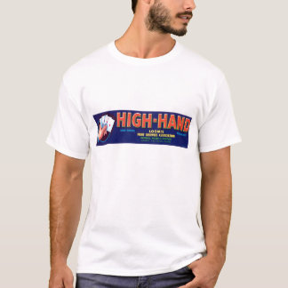 Vintager Hoch-Handfrucht-Aufkleber T-Shirt