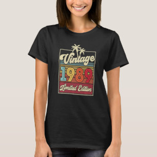 Vintager Hochzeitstag 1989 Geboren 1989 Geburtstag T-Shirt