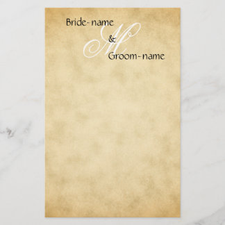 Vintager Hochzeitstil Briefpapier