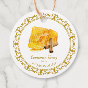 Vintager Honeycomb Cinnamon infused Honey Hang Tag Geschenkanhänger