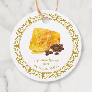 Vintager Honeycomb Espresso Infanterie Honey Hang  Geschenkanhänger