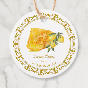 Vintager Honeycomb Lemon Infused Honey Hang Tag Geschenkanhänger