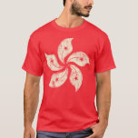 Vintager Hong- KongT - Shirt<br><div class="desc">Moderne Tageshong- kongflagge beunruhigt für einen Vintagen Blick.</div>