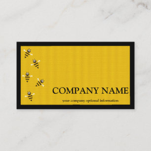 Vintager Honigwabenbiene BeeKeeper Honey Apairist Visitenkarte