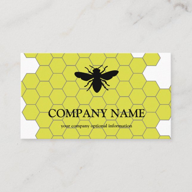 Vintager Honigwabenbiene BeeKeeper Honey Apairist Visitenkarte (Vorderseite)