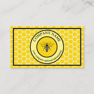 Vintager Honigwabenbiene BeeKeeper Honey Apairist Visitenkarte