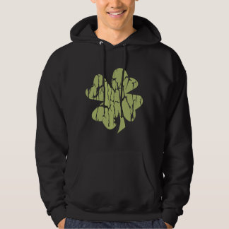 Vintager Hoodie Klee mit 4 Blättern