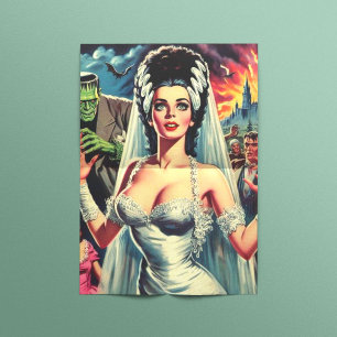 Vintager Horror Bride Seidenpapier