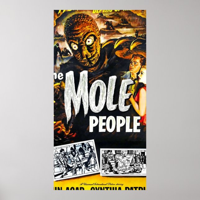 Vintager Horror der Mole People Poster (Vorne)