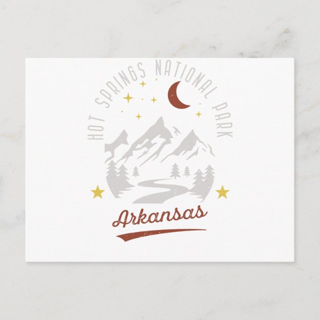 Vintager Hot Springs-Nationalpark Arkansas Postkarte (Vorderseite)