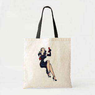 Vintager Hübscher Blonde Retro Glamour Pinup Tragetasche