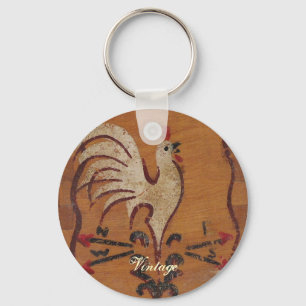 Vintager Huhn-Schlüsselanhänger Schlüsselanhänger