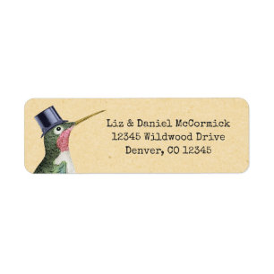 Vintager Hummingbird in Top Hat