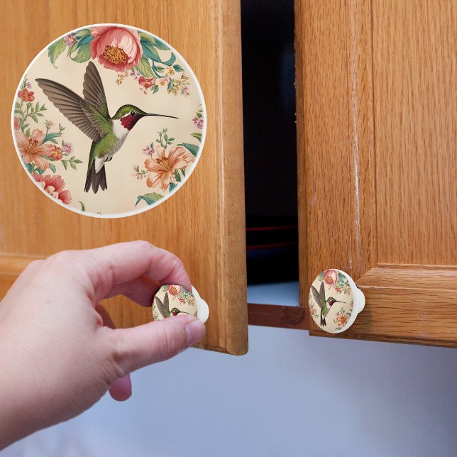 Vintager Hummingvogel Keramikknauf (Von Creator hochgeladen)