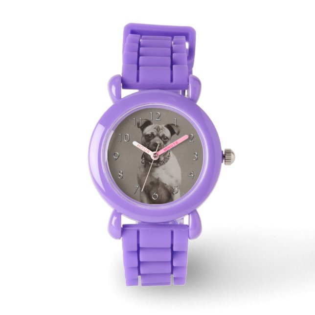 Vintager Hund Armbanduhr (Vorderseite)