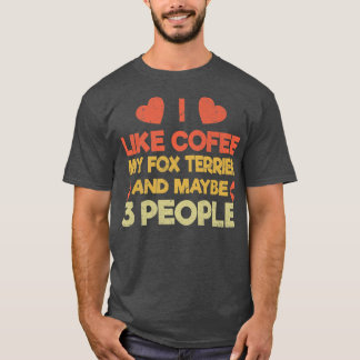 Vintager Hund Lover Besitzer wie Kaffee-Liebe T-Shirt