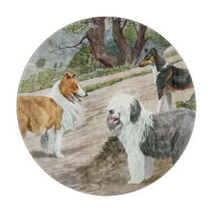 Vintager Hund Schneidebrett