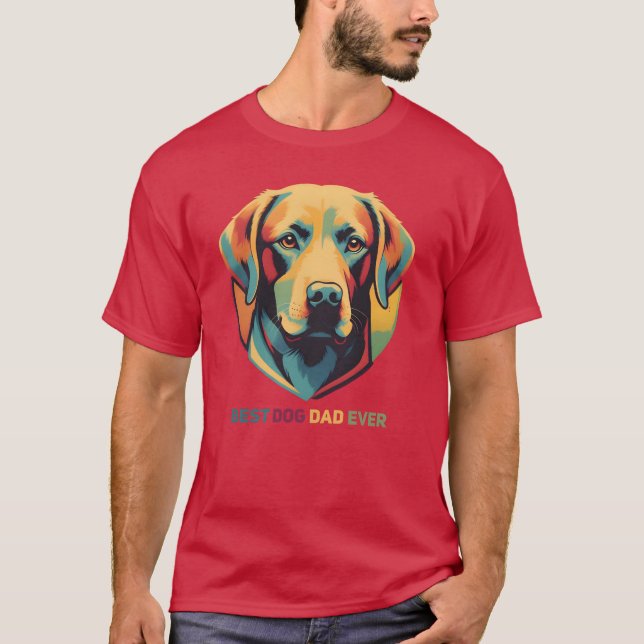 Vintager Hundefreund T-Shirt (Vorderseite)