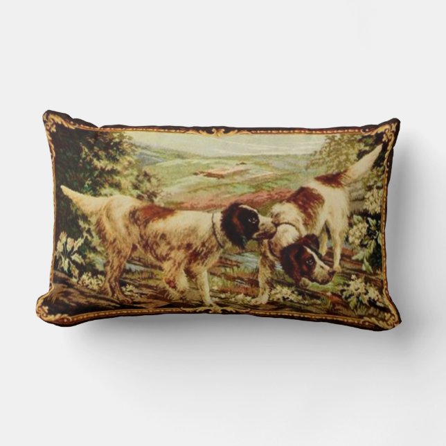 Vintager HundekissenThrow des 19. Jahrhunderts Lendenkissen (Vorderseite)