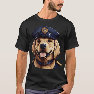 Vintager Hundepolizist T-Shirt