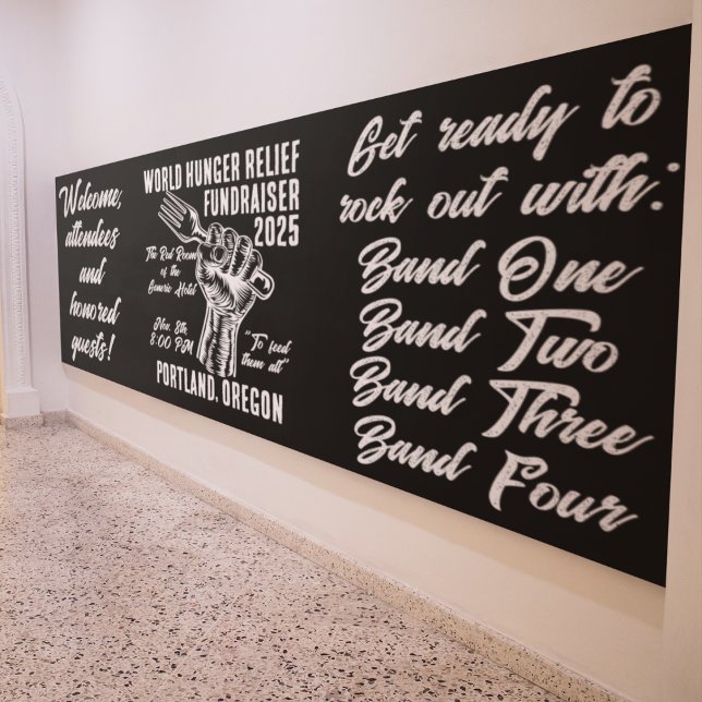 Vintager Hunger Relief Fundraiser Banner (Von Creator hochgeladen)