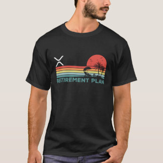 Vintager I-Pensionsplan Ripple XRP-Münze-Krypto2 T-Shirt