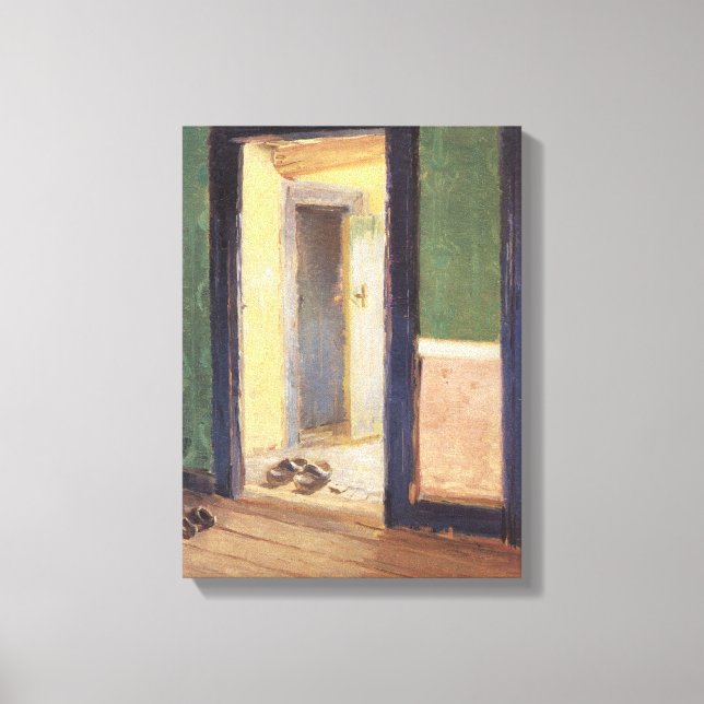 Vintager Impressionismus, Dinner Hour von Anna Anc Leinwanddruck (Vorderseite)