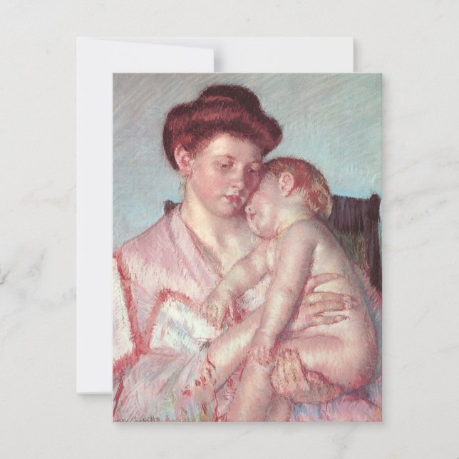 Vintager Impressionismus, Sleepy Baby von Mary Cas (Vorderseite)