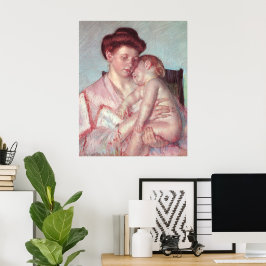 Vintager Impressionismus, Sleepy Baby von Mary Cas Poster