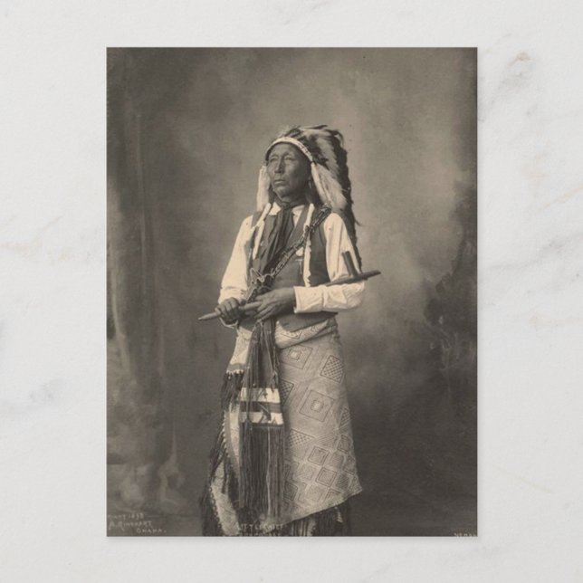 Vintager Indianer: Little Chief, Arapahoe - Postkarte (Vorderseite)