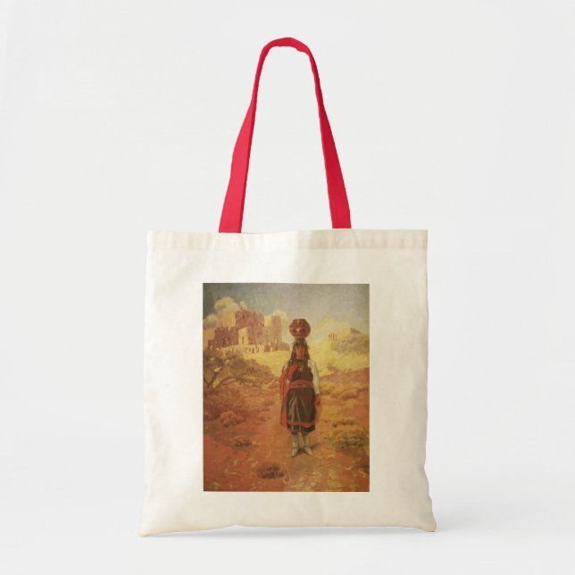 Vintager indischer Wasserträger von EW Rollins Tragetasche (Vorne)