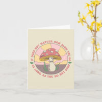 Vintager, individueller Groovy Motivierend Mushroo