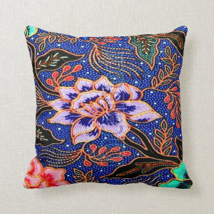 Vintager, indonesischer Batik Kissen