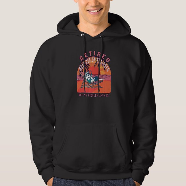 Vintager Ingenieur für künstlerisches Design Hoodie (Vorderseite)