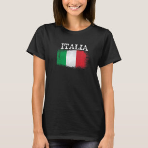 Vintager italienischer Flaggenstand T-Shirt