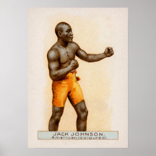 Vintager Jack Johnson Cigarette Card Poster