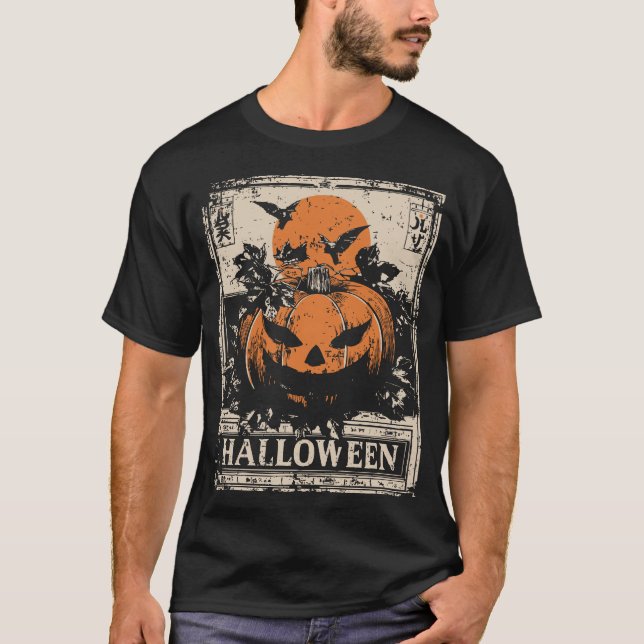 Vintager Jack-O’-Lantern Pumpkin | Halloween T-Shirt (Vorderseite)