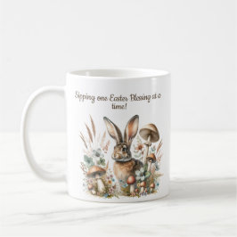 Vintager Jack Rabbit Spring Kaffee Tasse