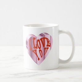 Vintager Jahrestag Valentine Kaffeetasse