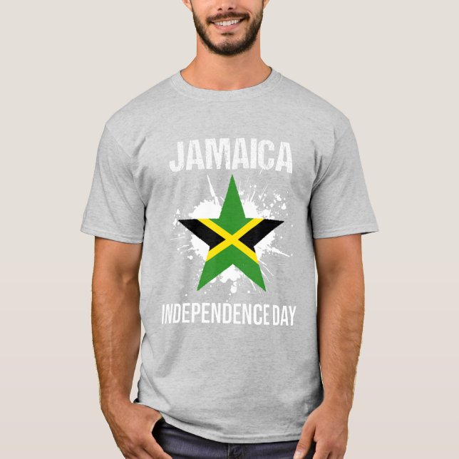 Vintager jamaikanischer Unabhängigkeitstag 6. T-Shirt (Vorderseite)