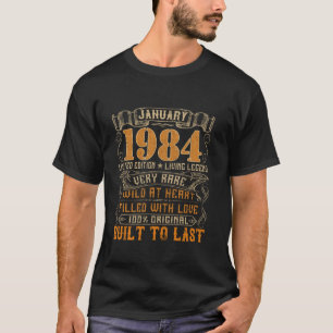 Vintager Januar 1984 40 Jahre alter 40. Geburtstag T-Shirt