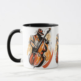 Vintager Jazz Bass Player Tasse