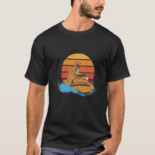 Vintager Jet Ski Retro Sunset Jet Ski für Jet Skie T-Shirt