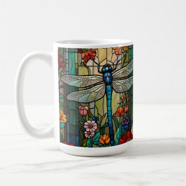 Vintager Jugendstil-Drachenfliege Kaffeetasse (Links)