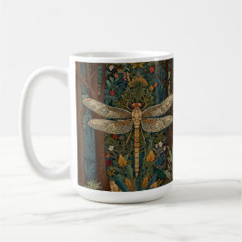 Vintager Jugendstil-Drachenfliege Kaffeetasse