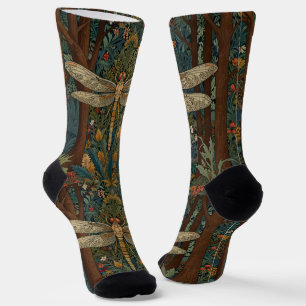 Vintager Jugendstil-Drachenfliege Socken