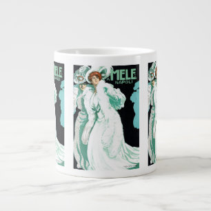 Vintager Jugendstil, italienische Mode, Extravagan Jumbo-Tasse