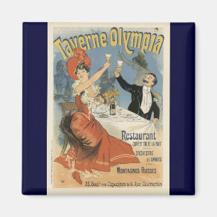 Vintager Jugendstil, Restaurant Taverne Olympia Magnet